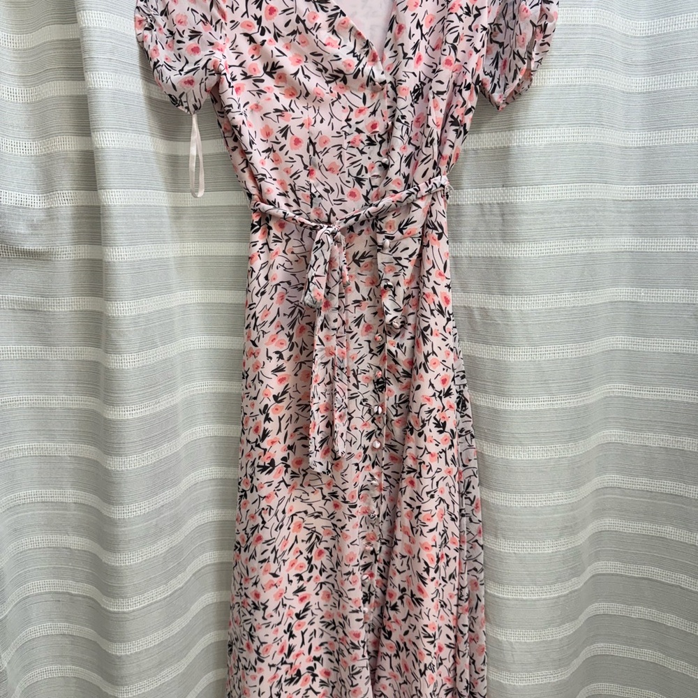 Talbots Floral Pink Dress